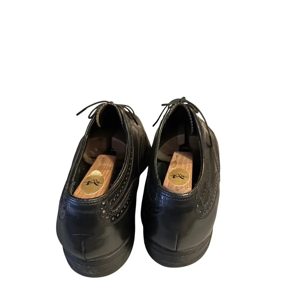 Florsheim Imperial Black Leather Wingtip Oxford Shoes Size 8.5 EEE